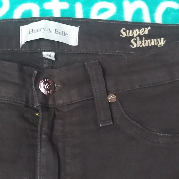 Henry & Belle Super Skinny Jeggings Size 28 - Picture 7 of 8